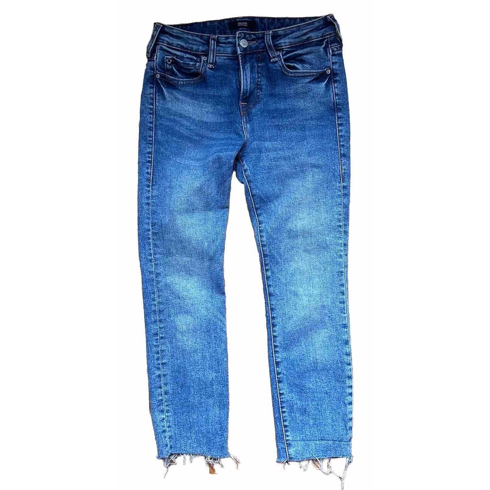 True Religion‎ Jeans Women's 26 Colette Distressed Tapered Skinny Blue Jeans